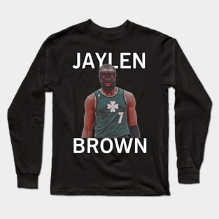 Jaylen Brown Celtics mask Long Sleeve T-Shirt